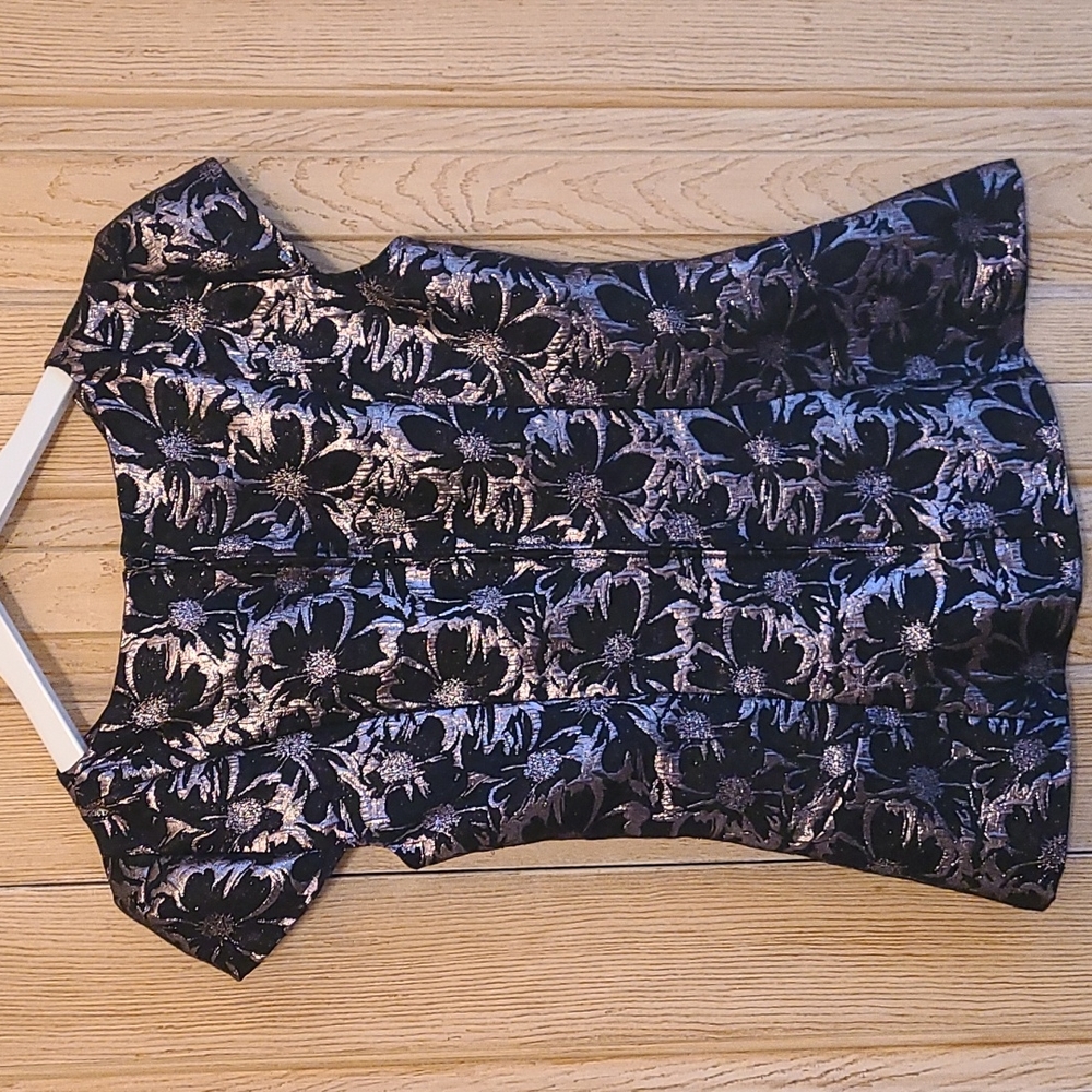 Women's blouses black and gold